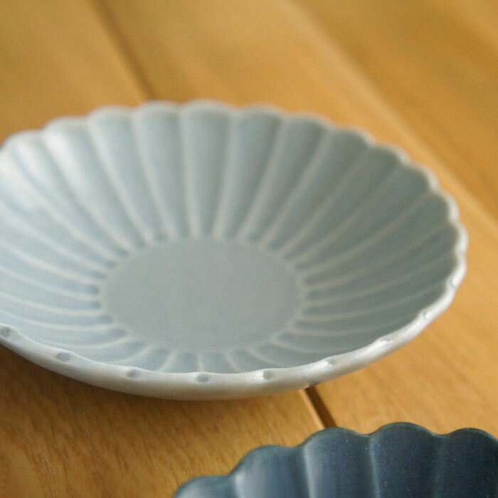 乐天商城 - TOJIKI TONYA　菊花小皿：グレー取り皿