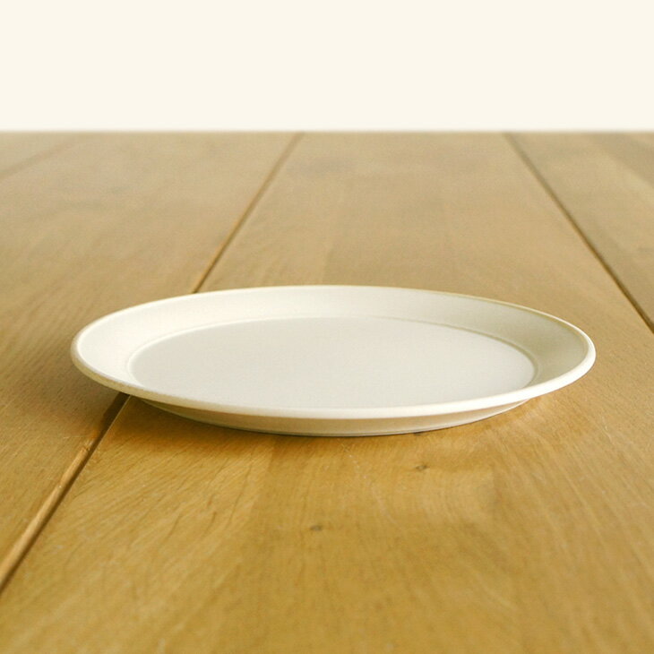 TOJIKI TONYA　プルー　24cmプレート　生成り（きなり）大皿