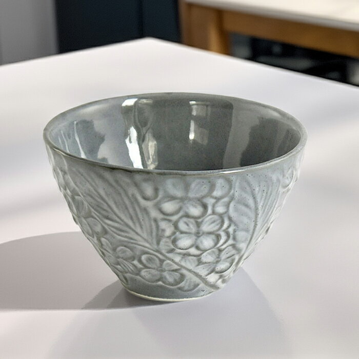 ハイド ライスボウル：グレーTOJIKITONYA/和食器/ボウル/茶碗