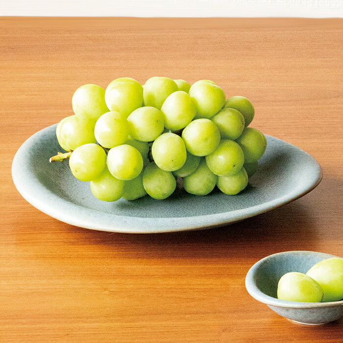 TOJIKI TONYA フレア グレージュブルー プレートL丸皿/大皿/カレー/パスタ