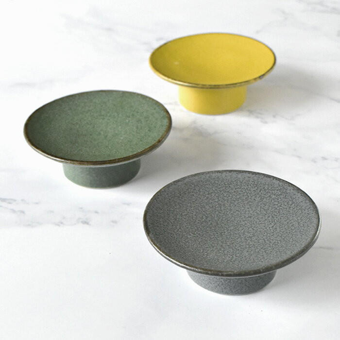 乐天商城 - 形(kei)　高台2.5寸皿　3色TOJIKI TONYA/お揃い/