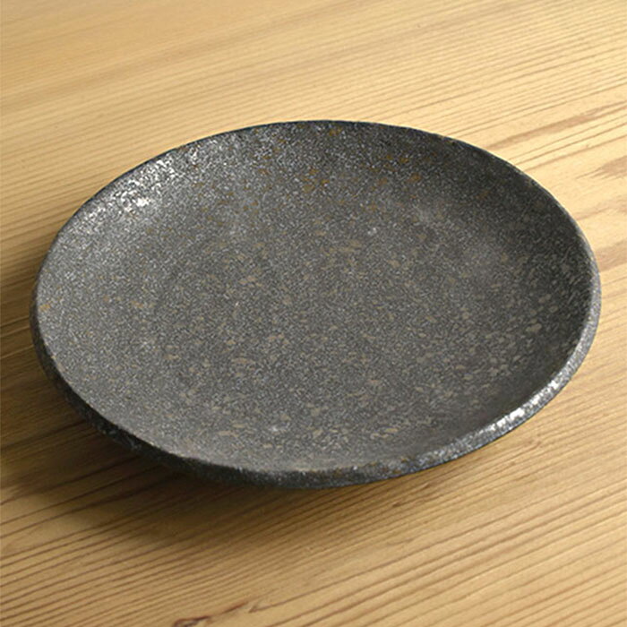 乐天商城 - KIRA内吹無し8寸皿大皿/いぶし/和食器//TOJIKITONYA/