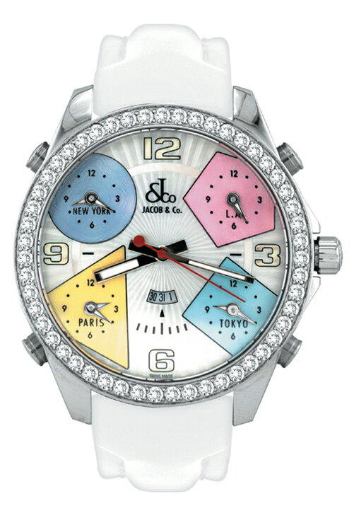 腕時計 メンズ JACOB&Co. ジェイコブ 腕時計 FIVE TIME ZONE（47mm） j ...