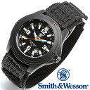 [正規品] スミス＆ウェッソン Smith & Wesson ミリタリー腕時計 SOLDIER WATCH NYLON STRAP BLACK SWW-12T-N [あす楽…