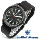 [正規品] スミス＆ウェッソン Smith & Wesson ミリタリー腕時計 CADET WATCH BLACK/GREEN SWW-369-GR [あす楽] [送料無料] [雑誌掲載ブランド]