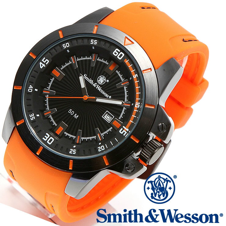 [正規品] スミス＆ウェッソン Smith & Wesson ミリタリー腕時計 TROOPER WATCH ORANGE/BLACK SWW-397-OR [あす楽] [送料無料] [雑誌掲載ブランド]