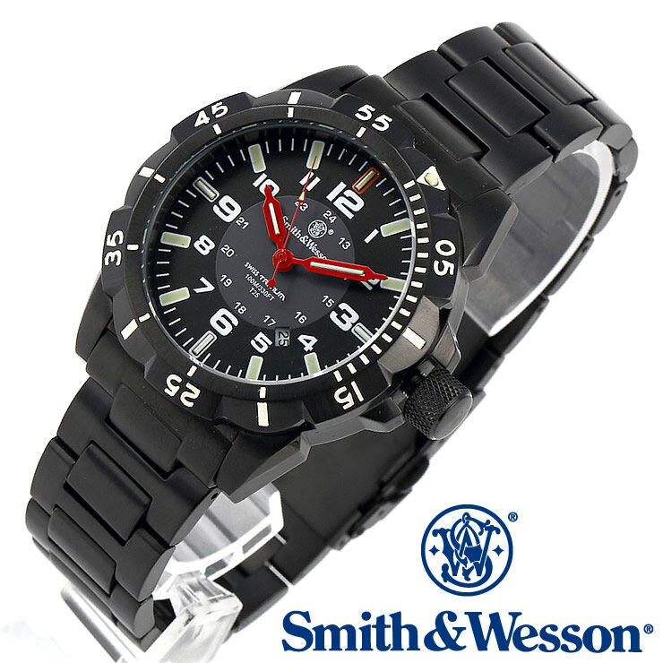 正規品 スミス＆ウェッソン Smith Wesson スイス トリチウム ミリタリー腕時計 EMISSARY WATCH BLACK SWISS TRITIUM SWW-88-B あす楽 送料無料 雑誌掲載ブランド