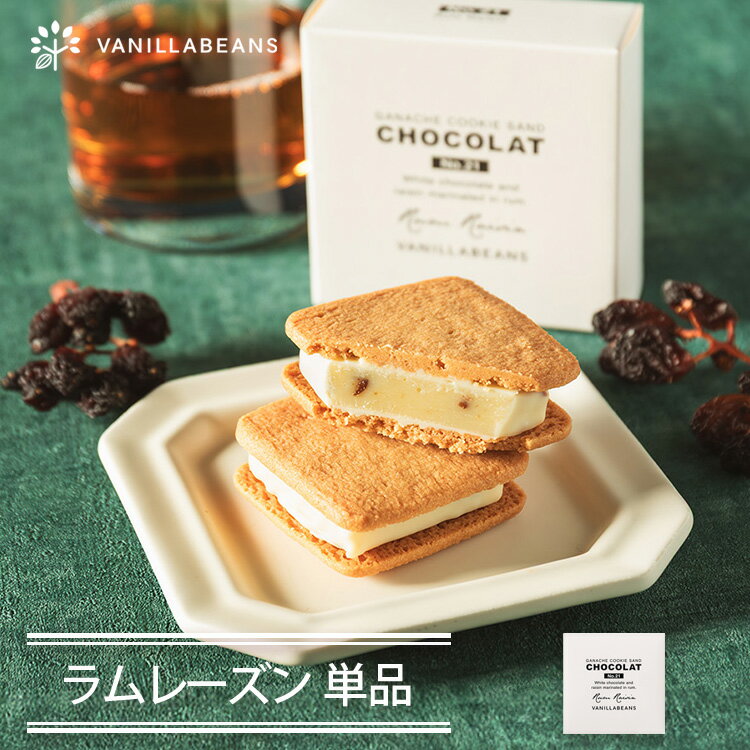 Rakuten - 【個箱1個】ショーコラ・ラムレーズン チョコレート 横浜 バニラビーンズ | チョコサンド チョコ クッキー 洋菓子 お菓子 高級 チョコレートギフト ギフト 単品 個包装 お取り寄せ スイーツ 誕生日 祝い プレゼント プチギフト