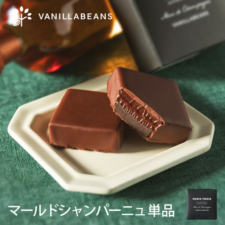 【個箱1個】パリトロ・マールドシャンパーニュ[7/21着迄] チョコレート 横浜 バニラビーンズ | 生チョコ プチケーキ チョコ 洋菓子 お菓子 高級 チョコレートギフト ギフト 単品 個包装 お取り寄せ スイーツ 誕生日 祝い プレゼント プチギフト 父の日