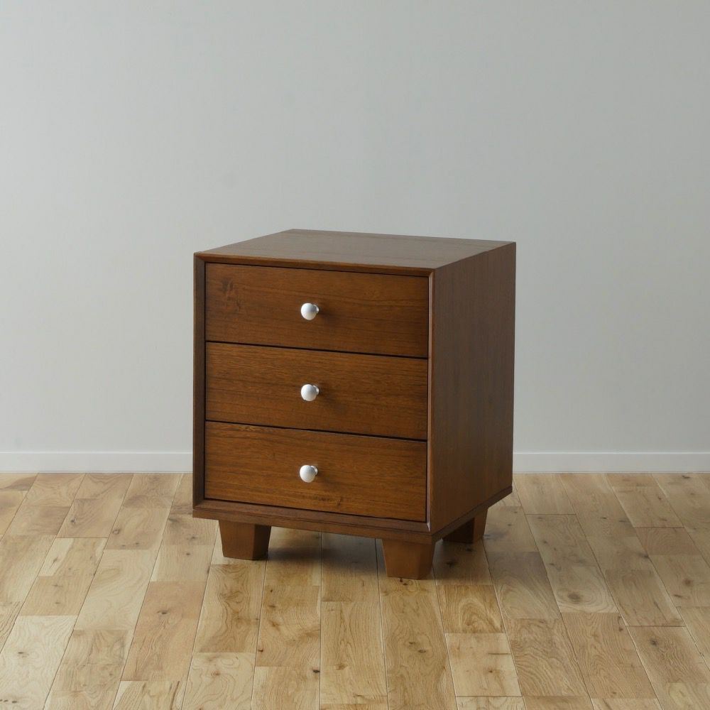 【ミッドセンチュリーデザインな収納シェルフ/北欧スタイル/書類ボックス/引き出しボックス/キューブボックス】826STANDARD UNIT42cm サイドチェ...