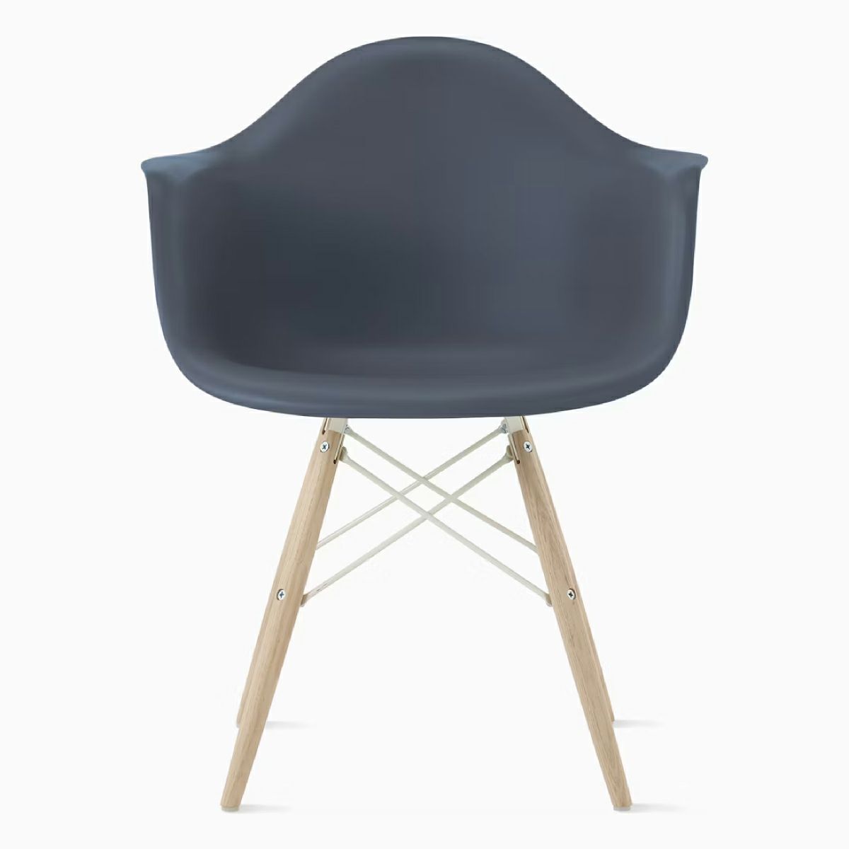 イームズ アームシェルチェア DAW ミディアムグレー ホワイトベース ホワイトアッシュ［DAW. 91 A2 MGR E8］