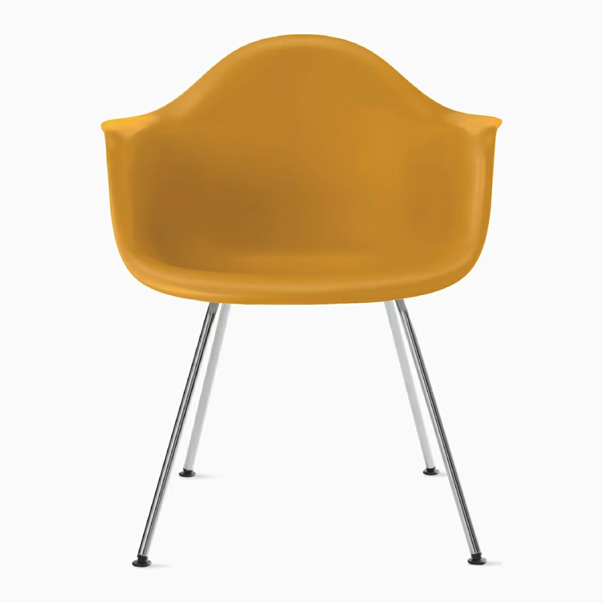 イームズ アームシェルチェア DAX ディープイエロー クロームベース［DAX. 47 DYL E8］