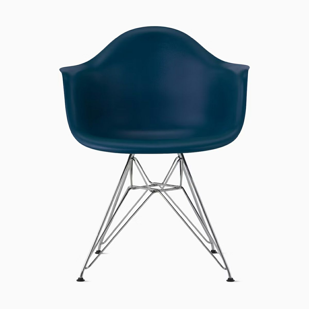 イームズ アームシェルチェア DAR ブルーグリーン クロームベース［DAR. 47 BLG E8］