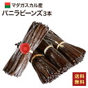 ポイントUP!マダガスカル産 バニラビーンズ 【3本16~18cm】 オーガニックECOCERT グルメ ブラック Aグレード 最上位品 パティシエ用 5g前後...