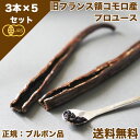 【 春のお菓子作り応援 ポイント3倍 】バニラビーンズ 香り Vanillin 一般比:2.5倍 オーガニックコモロ産 3本入×5個セット 有機JAS【贈答】 正規ブルボン規格 GourmetBlack 旧フランス領 お菓子作り バニラエクストラクト バニラエッセンスバニラ