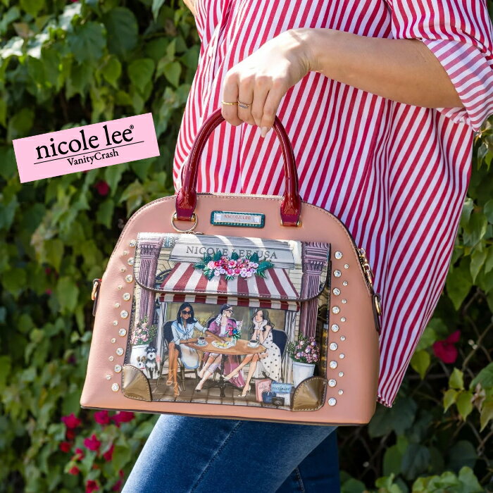 ニコールリー nicolelee ニコールリー SS16937 Sisters Secret シークレットドーム型サッチェル ハンドバッグ 半円型 ショルダーバッグ 綺麗め お洒落 レディース バッグ A4 鞄 大容量 高見え ヴィーガンレザー デザインバッグ 個性的 アメリカブランド 20代 30代 40代 50代 60代