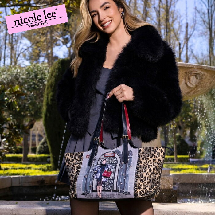 樂天商城 - nicolelee ニコールリー MOD17421 MODA SNOWFLAKE ショッパーバッグ トートバッグ レディース バッグ お出かけ 鞄 大容量 高見え ヴィーガンレザー デザインバッグ 個性的 アメリカブランド 数量限定 20代 30代 40代 50代 60代