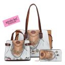nicolelee ニコールリー SET16761-GL GODDESS OF LOVE 3点セット トートバッグ ハンドバッグ ショルダーバッグ 長財布 軽量...