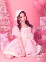 【2点セット】Pink macaron ピンクマカロンサンタ ピンク (S・M・Lサイズ) 【 クリスマス コスプレ 衣装 仮装 サンタコスチューム 】vcsst-b0001
