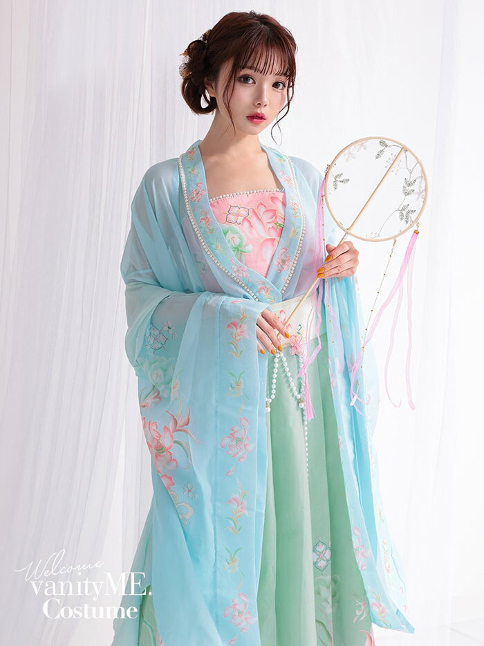 和装 コスプレ アジア 衣装 和 織姫 仮装 レディース 大人 和風 漢服 羽織 女性 コスプレ服 中華コスプレ チャイナ風 中華風 チャイナドレス 中華 唐服 仙女 唐装 チャイナ服 おりひめ レディースコス 青 【4点セット】漢服天女 ブルー vcsot-23350