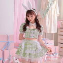 チーキー パステルバニー バニーガール うさぎ セクシー コスプレ バニー セパレート コスプレ 彼女 衣装大人 男ウケ コスプレうさぎ かわいい コスプレ大人女子 コスプレ衣装 コスプレバニーガール気 かわいい グリーン 【4点セット】vcsbn-10216-6a