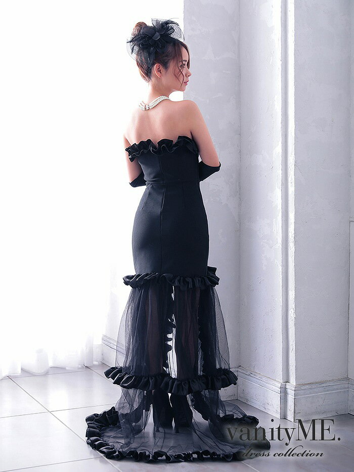 vanityME. [ブラック] ストレッチベアモーニングフレア ミニドレス ワンピース （S・Mサイズ）vim-c21065