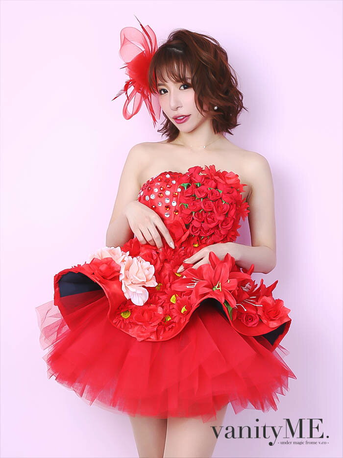 楽天市場】vanity me 赤 ミニドレスの通販