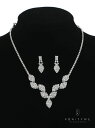 vanityME.couture. ネックレス&ピアス クリスタルビジュー シルバー ジェエリー vcsit-2451