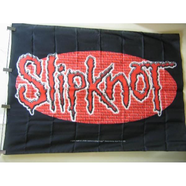 スリップノット ポスター SLIPKNOT LOGO テキスタイルフラッグ 音楽 ロック 洋楽 ハードロック ハードコア メタル インテリア ROCK オルタナ バンド グループ コリィ ヘヴィメタル 過激 マスク…