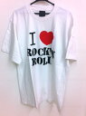 【メール便送料無料】Tシャツ I LOVE ROCK'N ROLL 音楽 ロゴ ホワイト 白 半袖 ユニセックス Sサイズ Lサイズ | アイラブ ロック RO...