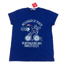 【メール便送料無料】Tシャツ くま 自転車 ブルー イラスト 青色 半袖 レディース Mサイズ | トップス カットソー ルームウェア 部屋着 春 夏 中学生 ...
