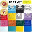 【ランキング1位受賞】【累計1万個突破】 バンダナ 53cm 55cm ペイズリー 無地 柄 ポリエ ...