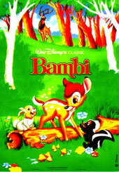 楽天バニティスタジオ 傘 キッズディズニー バンビ 映画 洋画 ポスター【BAMBI】Lサイズ 通販 楽天 販売 プレゼント アニメ 動物 鹿 インテリア おしゃれ 内装 リフォーム ショップ 店舗 居酒屋 バー 飲食店 新店 新居 アート 模様替え