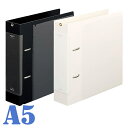 myfa コレクションファイル ワイド A5 大容量 2穴リング ミルキーホワイト/ジェットブラック 推し活 リヒトラブ 受発注商品 アルバム バインダー フォ...