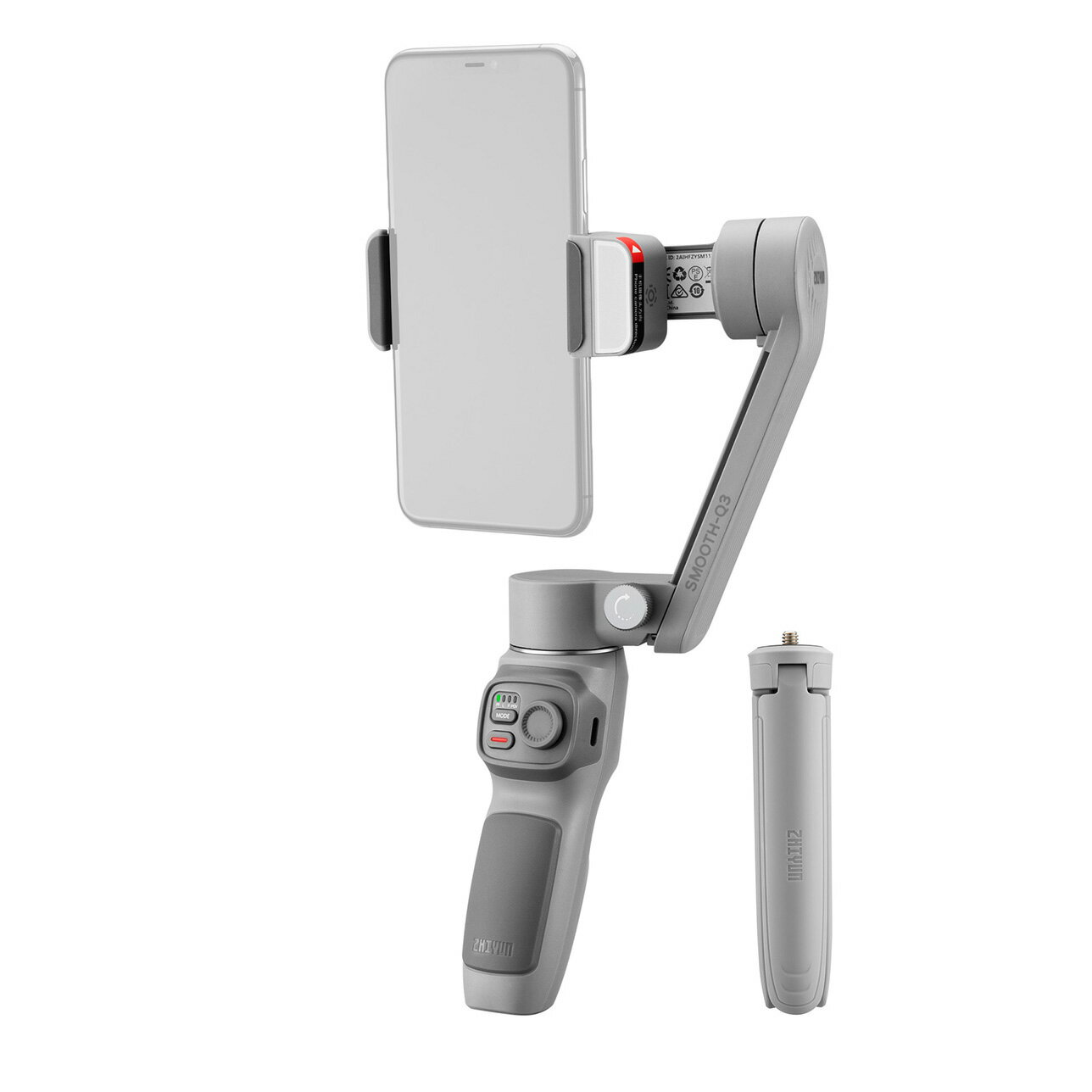 ZHIYUN ジーウン SMOOTH Q3 スマートフォン用ジンバル スマホジンバル 自撮り棒 3軸電動スタビライザー 手ブレ補正 手ぶれ防止 動画撮影 Youtube LEDライト内蔵 折りたたみ式 ミニ三脚付属 iPhone Android対応 国内正規品