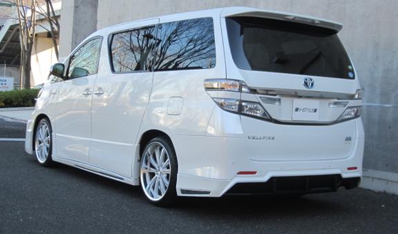 ヴェルファイア 20系 後期 GGH ANH20 Zグレード専用リヤスカート【塗装込】H-STYLE製　 VELLFIRE