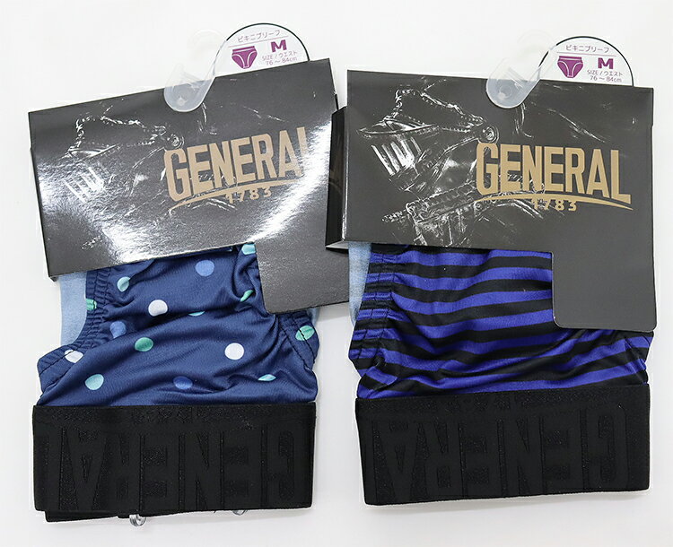 在庫処分 2枚セット GENERAL ビキニブリーフ メンズ 下着 男性用 肌着 セクシー ブリーフ ...