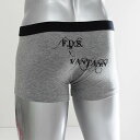 FDS×VANTANNバックプリントボクサーパンツ前とじ(コットンストレッチ)メンズ50%OFFセールグレー