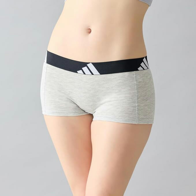内裤 - adidas ショーツ レディース AP8062 アディダス ハーフショーツ 吸汗速乾 綿混 ストレッチ レディースショーツ インナー パンツ グンゼ