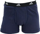 adidas アディダス 綿100% ボクサーパンツ メンズ 大人 男性用 前開き 下着 セット メンズアディダスボクサーパンツ 綿100