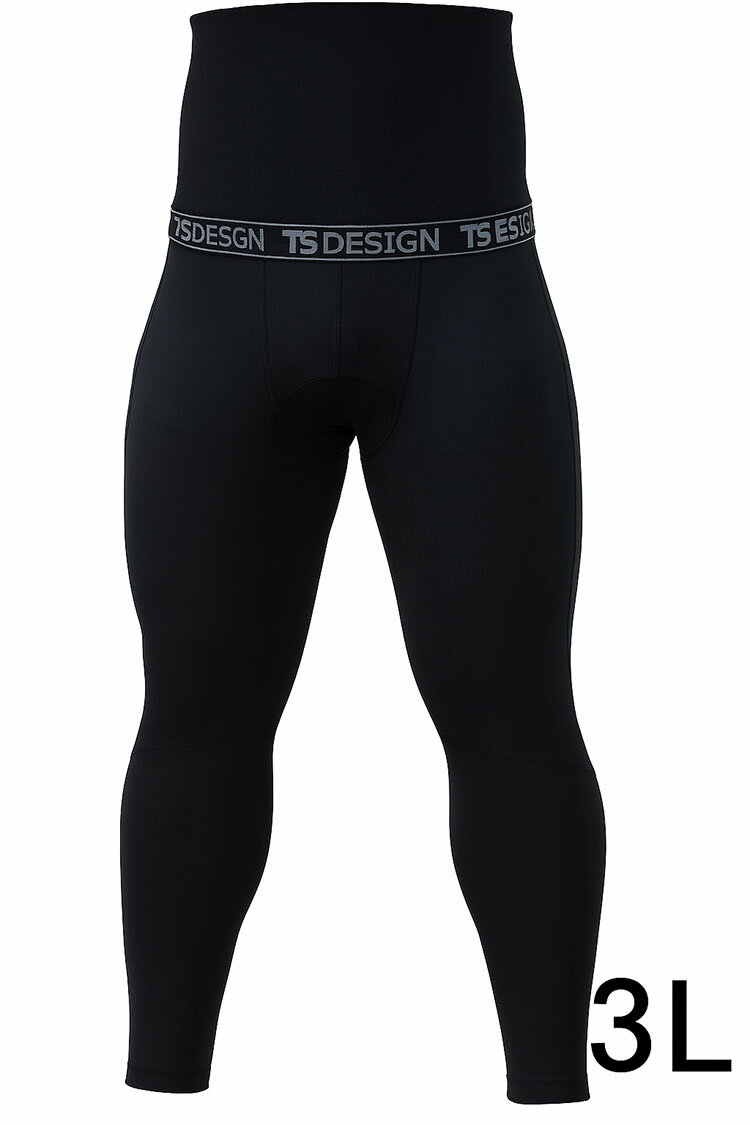 【3L】大きいサイズ TS 腹巻付きタイツ 冬 メンズ 軽量保温 裏起毛 マイクロフリース ソフトF ...