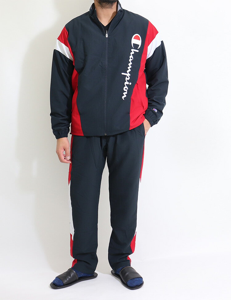 Champion チャンピオン ウインドブレーカー 上下セット 裏トリコット 裏起毛 冬 あ...