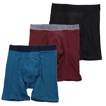 Hanes ヘインズ ロングボクサー レーヨン混 COMFORT FLEX FIT ボクサーブリーフ カンガルーポーチ HM6EQ101 ボクサーパンツ ヘインズ ロングボクサーパンツ