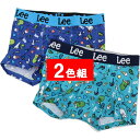 2枚セット Lee ボクサーパンツ メンズ 夏 トロピカル 前開き 綿 ストレッチ 下着 ボクサー パンツ 前あき かわいい ボクサー ブランド