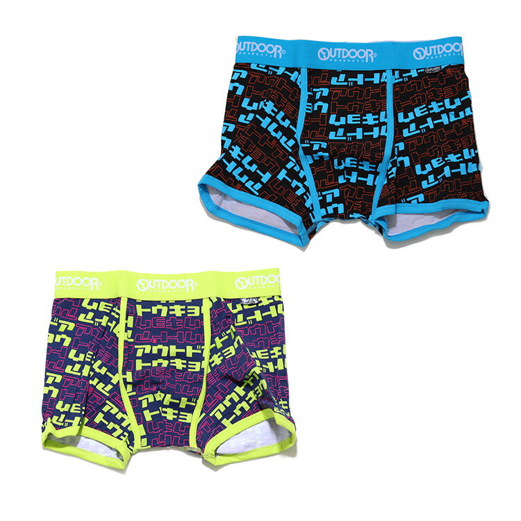 outdoor ボクサーパンツ 東京 トウキョウ カタカナ 文字 綿 ストレッチ コットン まえとじ OUTDOOR アウトドアボクサーパンツ AD4011B115 プレゼント 可愛い おしゃれ