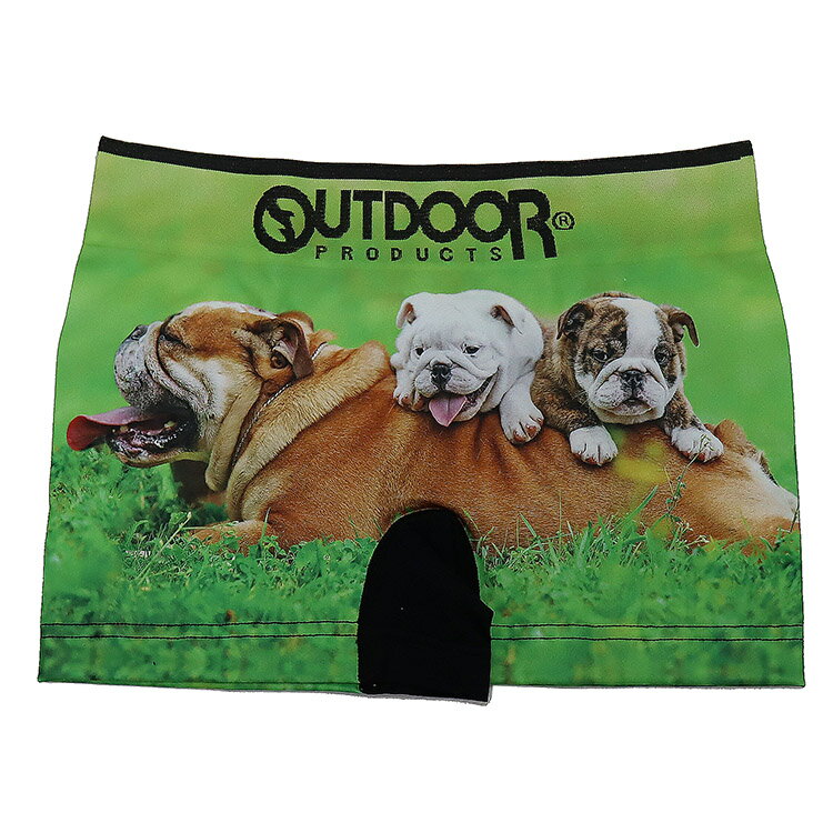 outdoor ボクサーパンツ アニマル いぬ 犬 成型 ストレッチ まえとじ OUTDOOR アウトドアボクサーパンツ