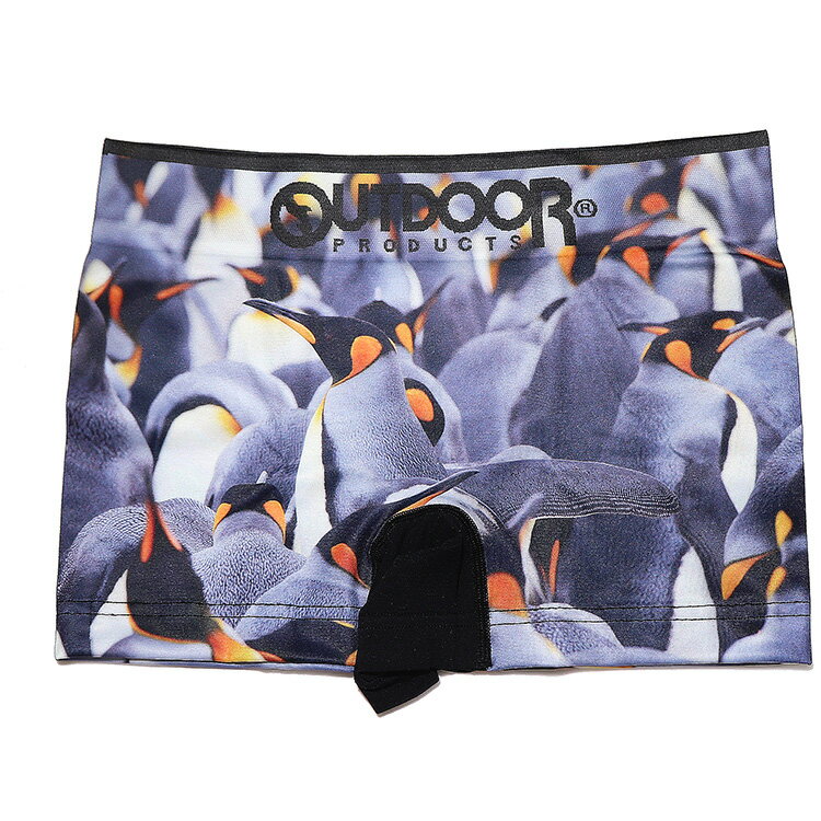 outdoor ボクサーパンツ アニマル ペンギン 成型 ストレッチ まえとじ OUTDOOR アウトドアボクサーパンツ