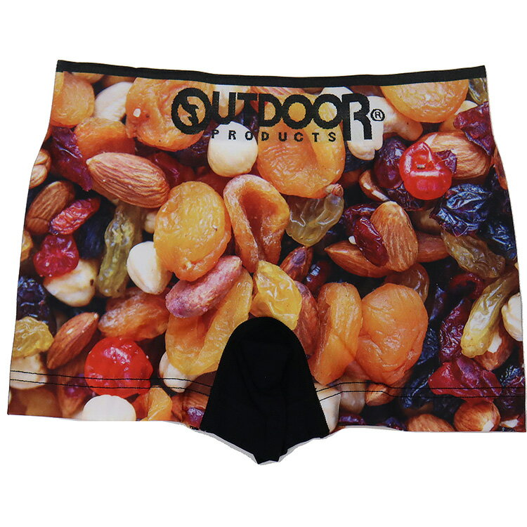 outdoor ボクサーパンツ ナッツ 豆 メンズ 成型 ストレッチ まえとじ OUTDOOR ブランド アウトドアボクサーパンツ お菓子