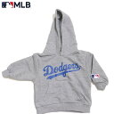 【MLB】メジャーリーグ 公式 ベビー 80サイズ LA ドジャース スウェット パーカー 長袖 グッズ