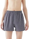 GUNZE グンゼ POLO トランクス 前あき 下着 綿100% メンズ パンツ 肌着 おしゃれ柄 綿100 チェック 布帛トランクス(4)